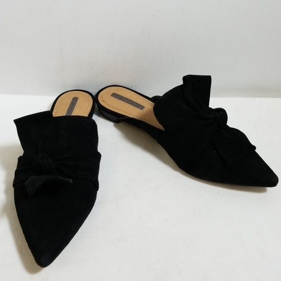 bow mules shoes